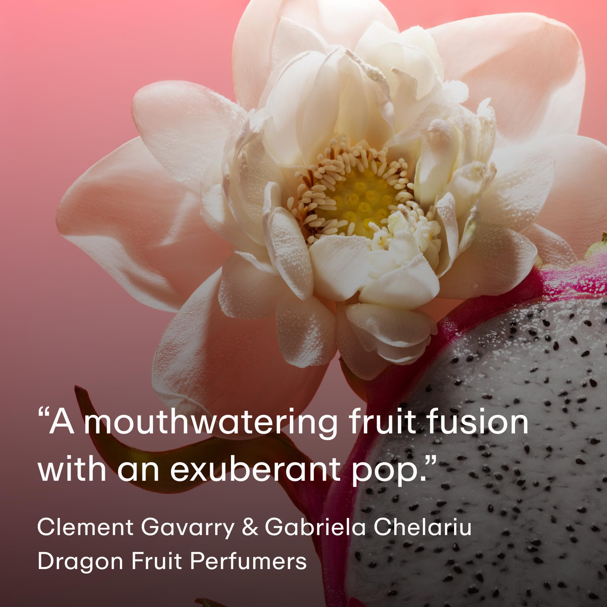 PHLUR Dragon Fruit Body Mist tropical scene with fruit vibes