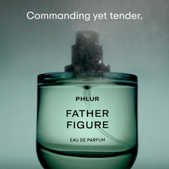 PHLUR Father Figure magnetic ceramic cap enhances premium packaging and easy access.