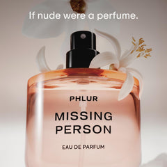 PHLUR Missing Person with magnetic ceramic lid on display for premium packaging.