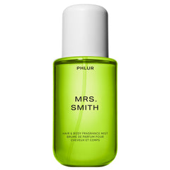 PHLUR Mrs. Smith bottle close-up showing a bright, everyday fruity floral scent.