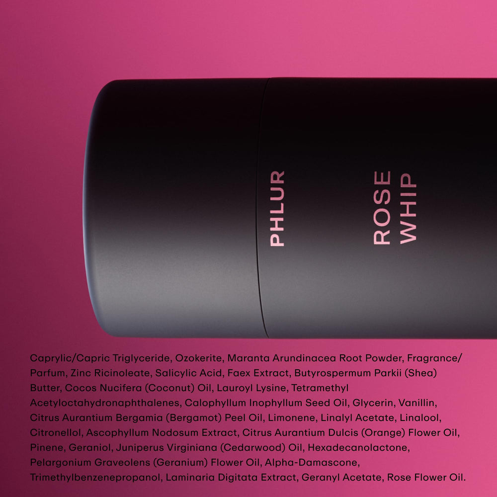Fragancia diaria de PHLUR Rose Whip para piel sensible