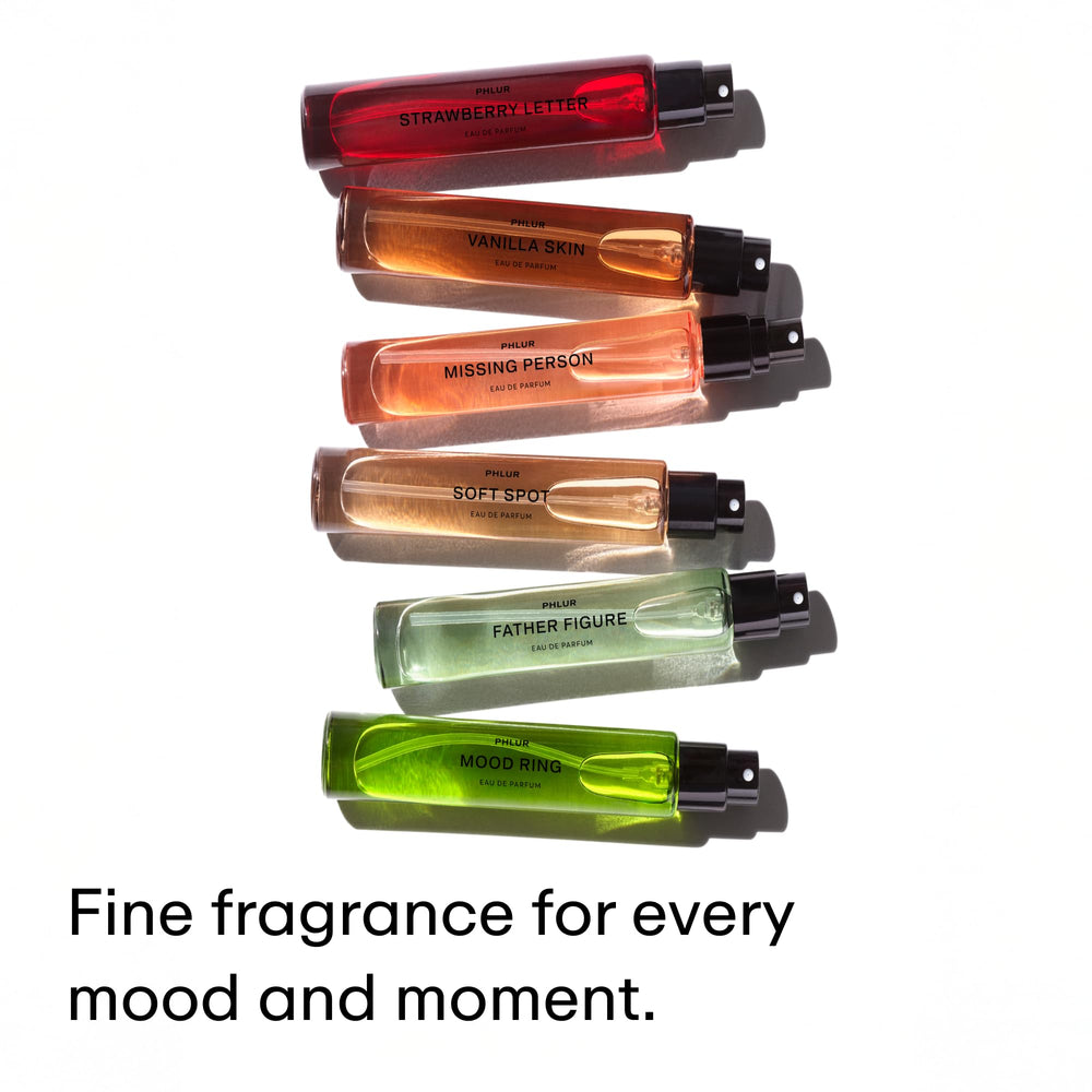 PHLUR Strawberry Letter ingredient transparency supports mindful fragrance choices.