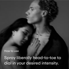PHLUR Vanilla Blackberry Body Mist on hair demonstrating versatile fragrance use.