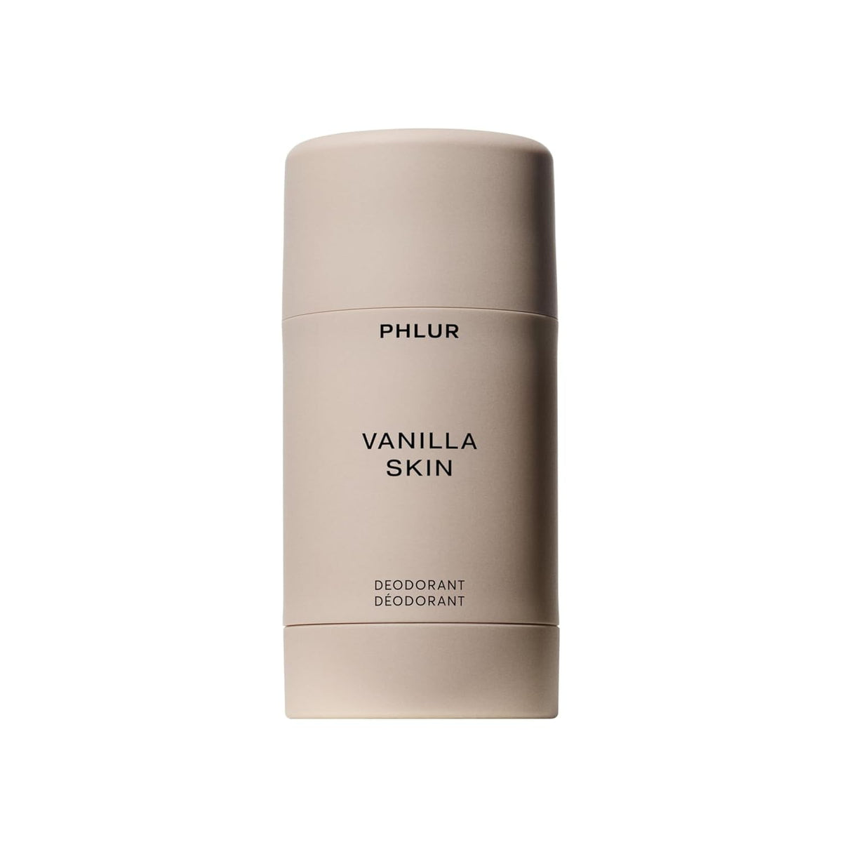 PHLUR Vanilla Skin: desodorante en barra presentado para uso diario con protección duradera.