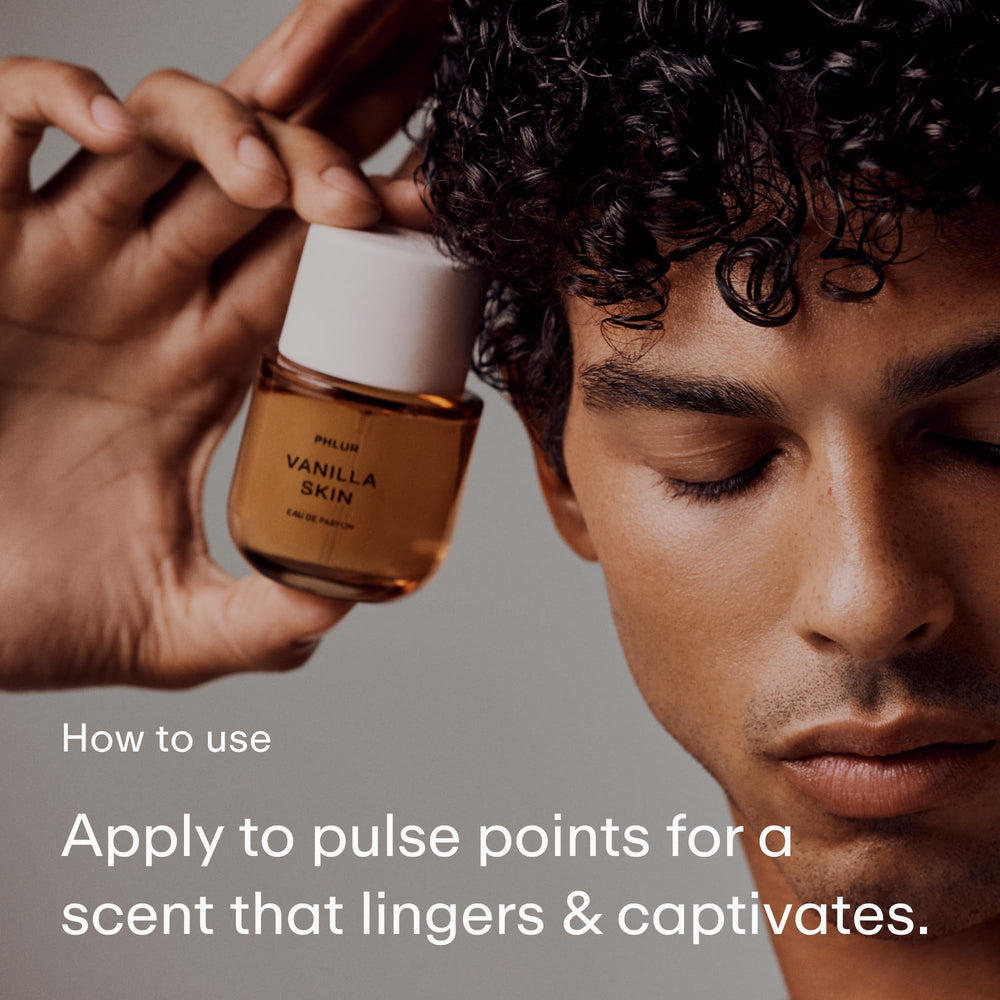 PHLUR Vanilla Skin EDP note close-up emphasizing vanilla and jasmine