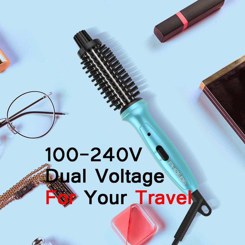 Ceramic tourmaline ionic barrel helps reduce heat while smoothing hair.