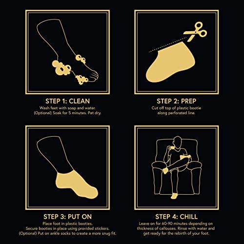 Phoenix Foot Peel para Hombres: gel exfoliante dentro de las botas.