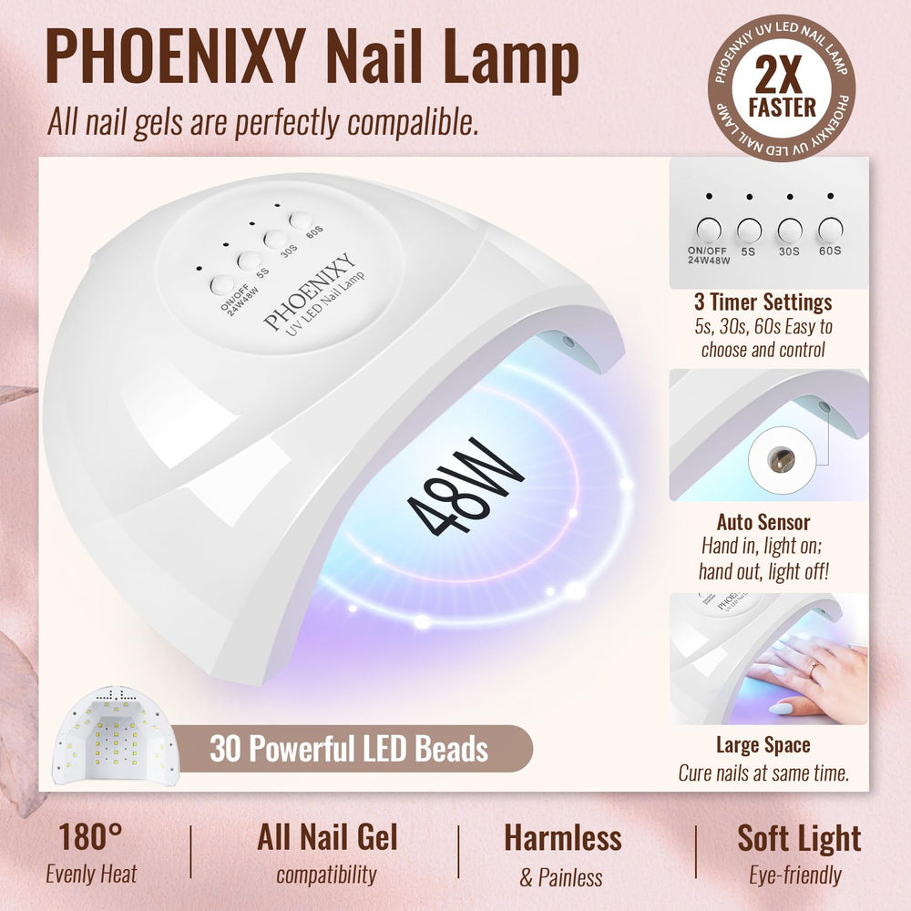 Phoenixy base coat 7ml promotes smooth adhesion for gel nails