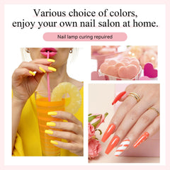 Phoenixy glossy top coat bottle emphasizes high shine for long-lasting results.