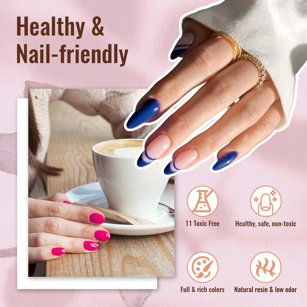 Phoenixy silver glitter top coat adds festive sparkle to any color