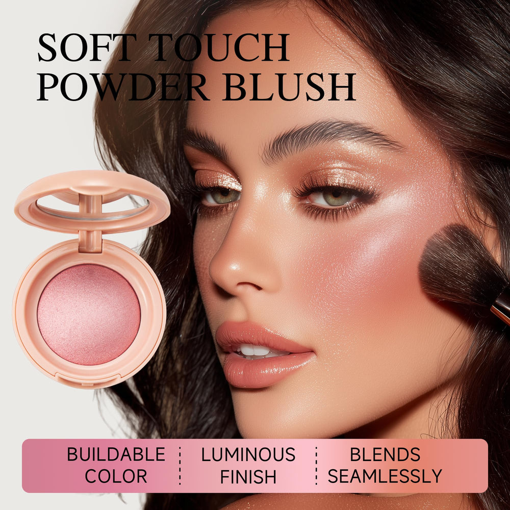 PHOFAY brillo sutil en rubor, adecuado para pieles diferentes sin sobrecargar.