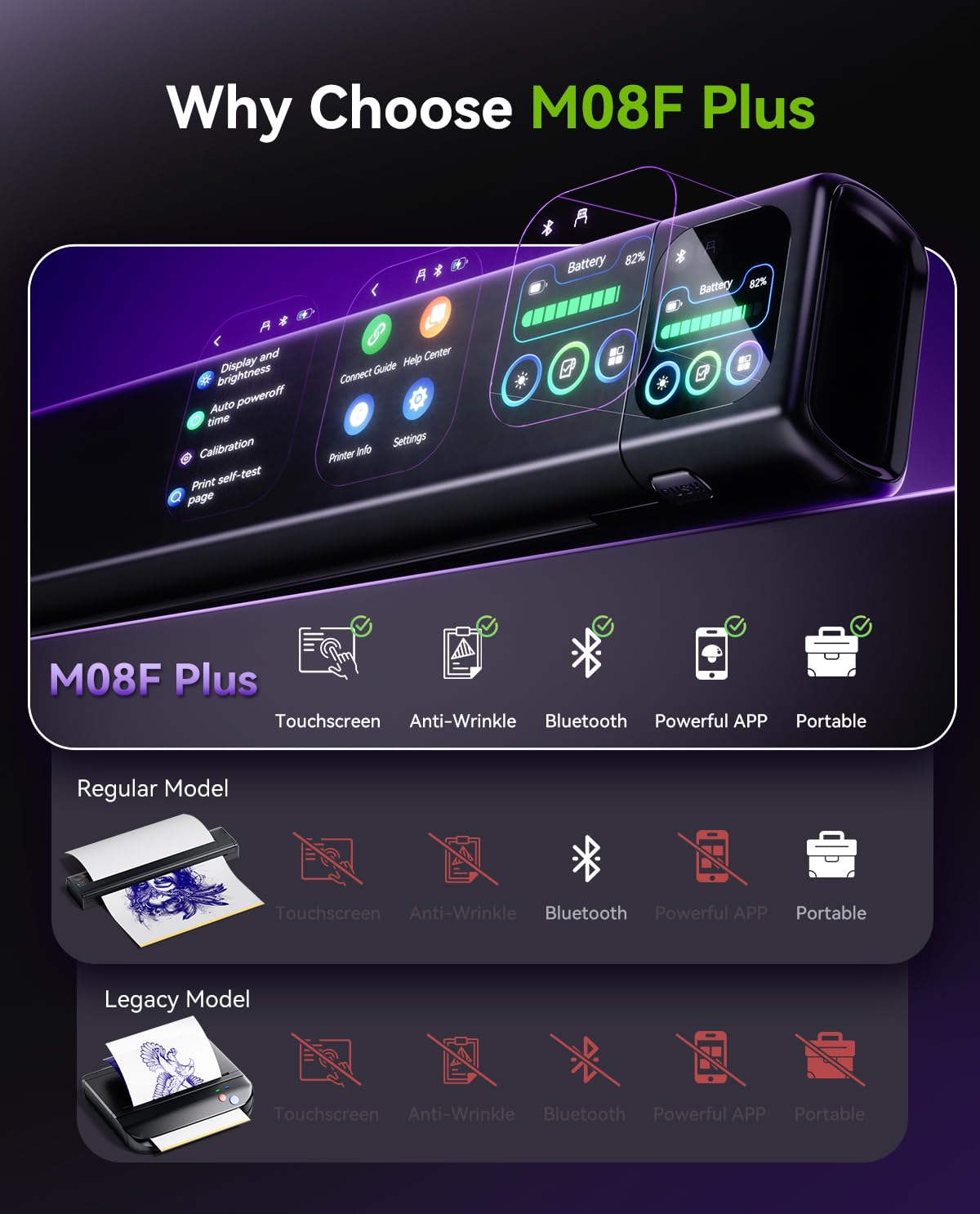 Phomemo M08F Plus Bluetooth connection enables wireless workflow