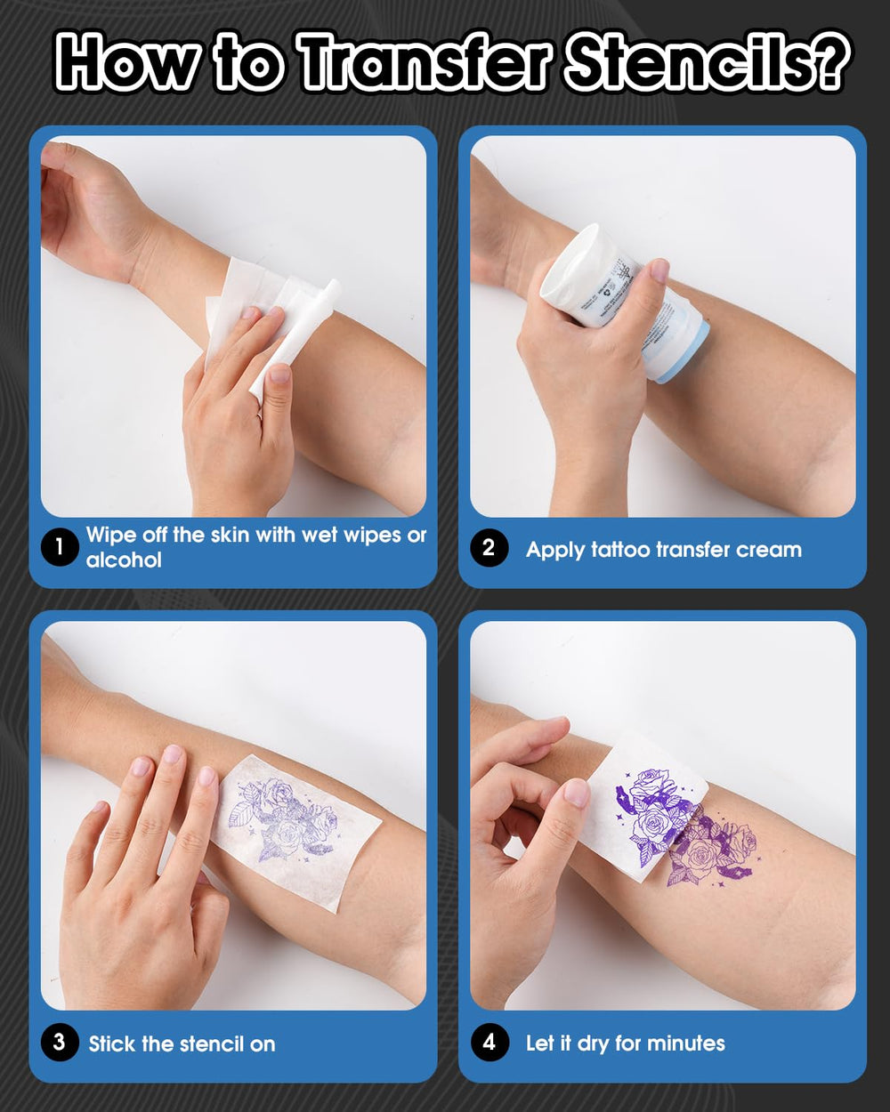 Phomemo M08F 1200mAh battery supports multiple tattoos per charge.