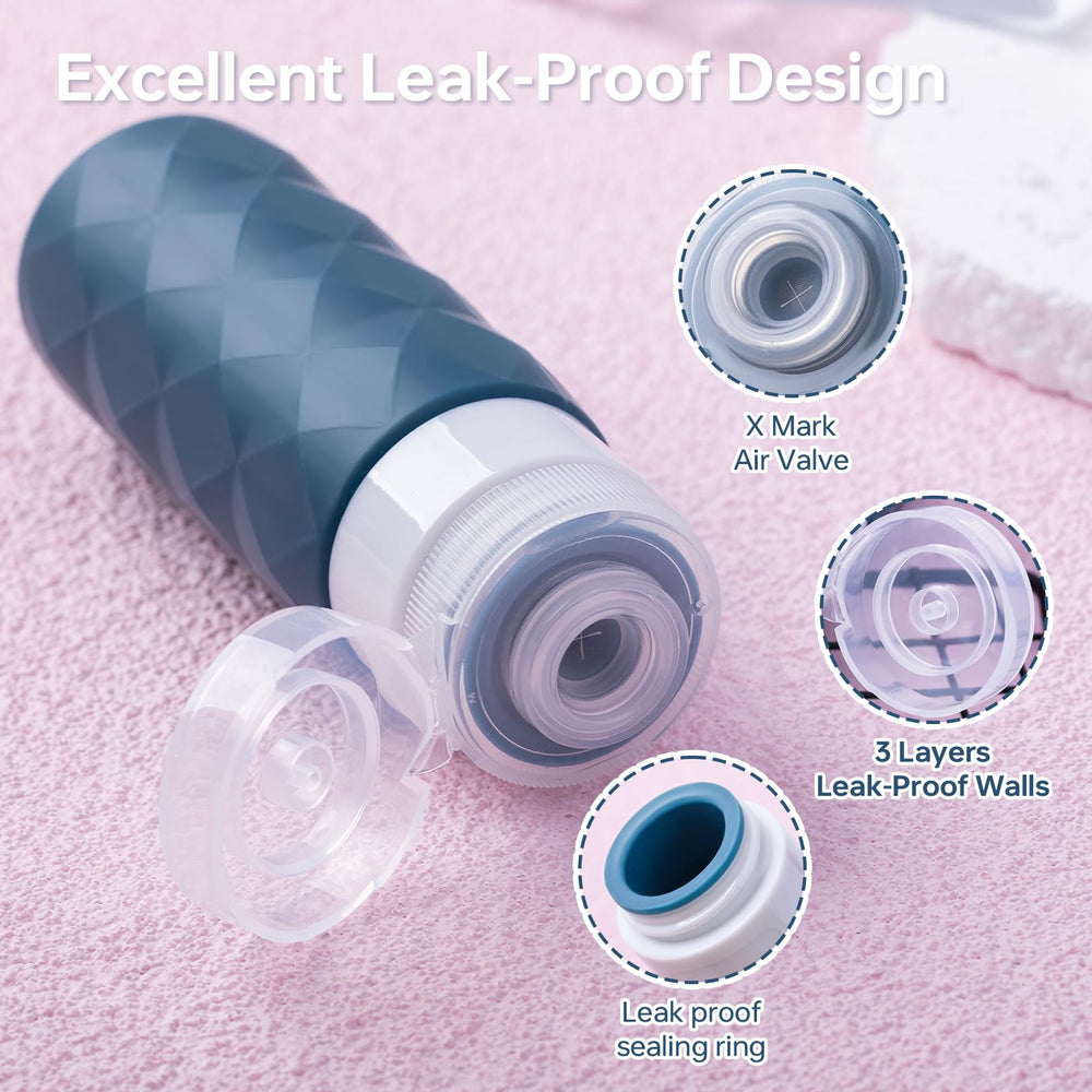 PHOVSUV silicone bottles provide food-grade safety for sauces and care products.