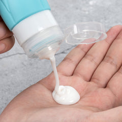 PHOVSUV silicone travel bottles with food-grade material for safe storage.