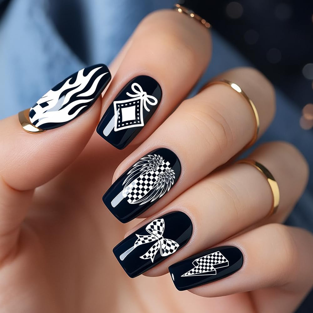 PH PandaHall butterfly print stamp template for delicate nail art.