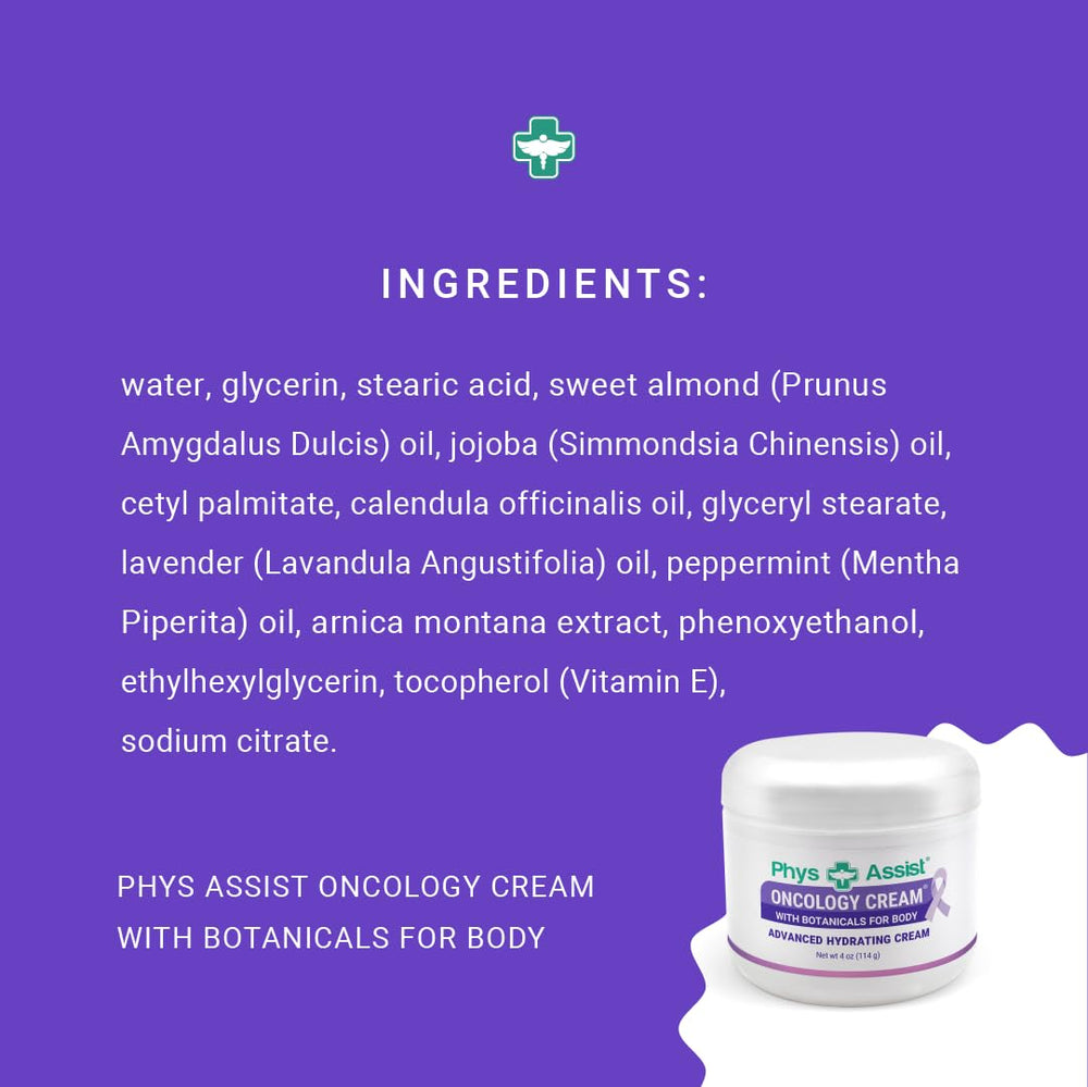 PhysAssist Botanicals lavender calendula peppermint image conveys calming, hydrating benefits