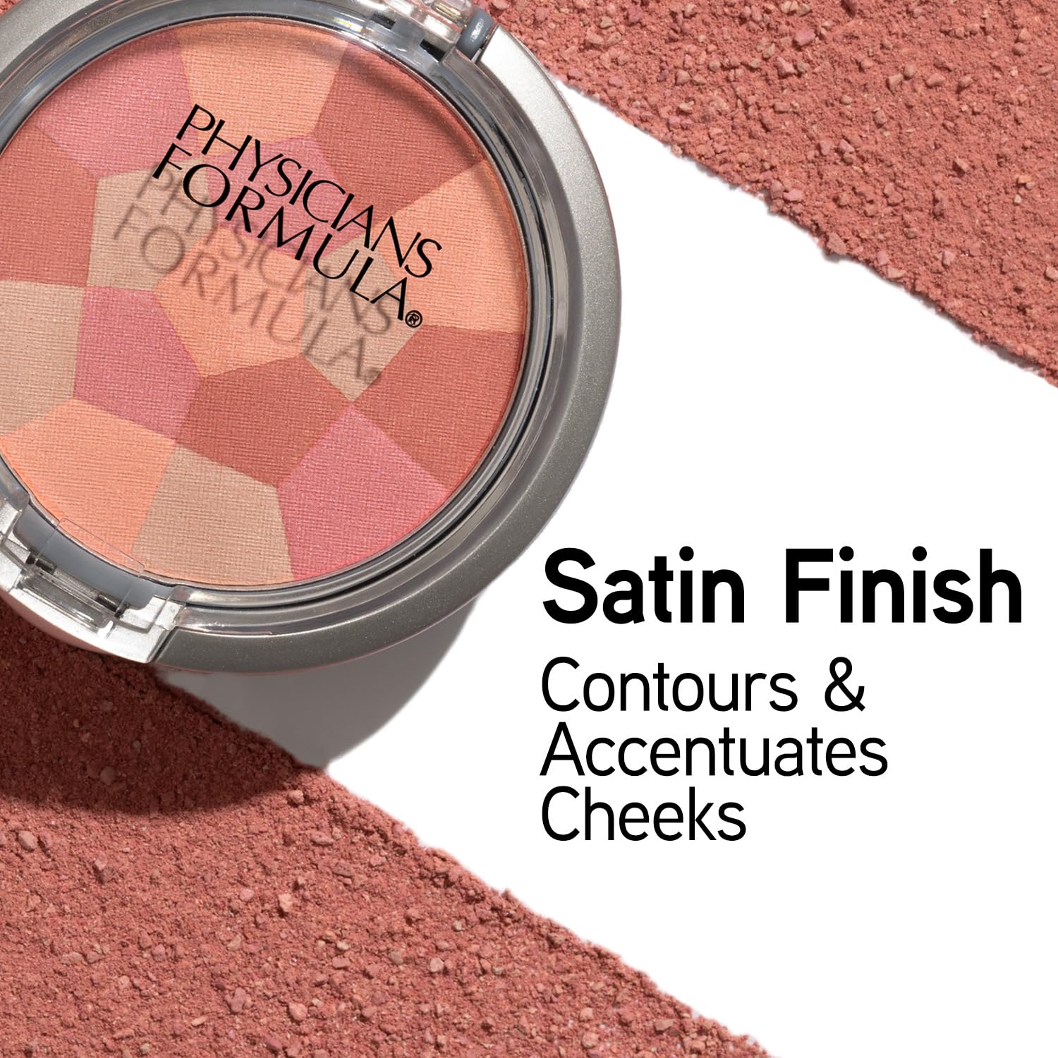 Physicians Formula aplicación con brocha kabuki para un acabado suave