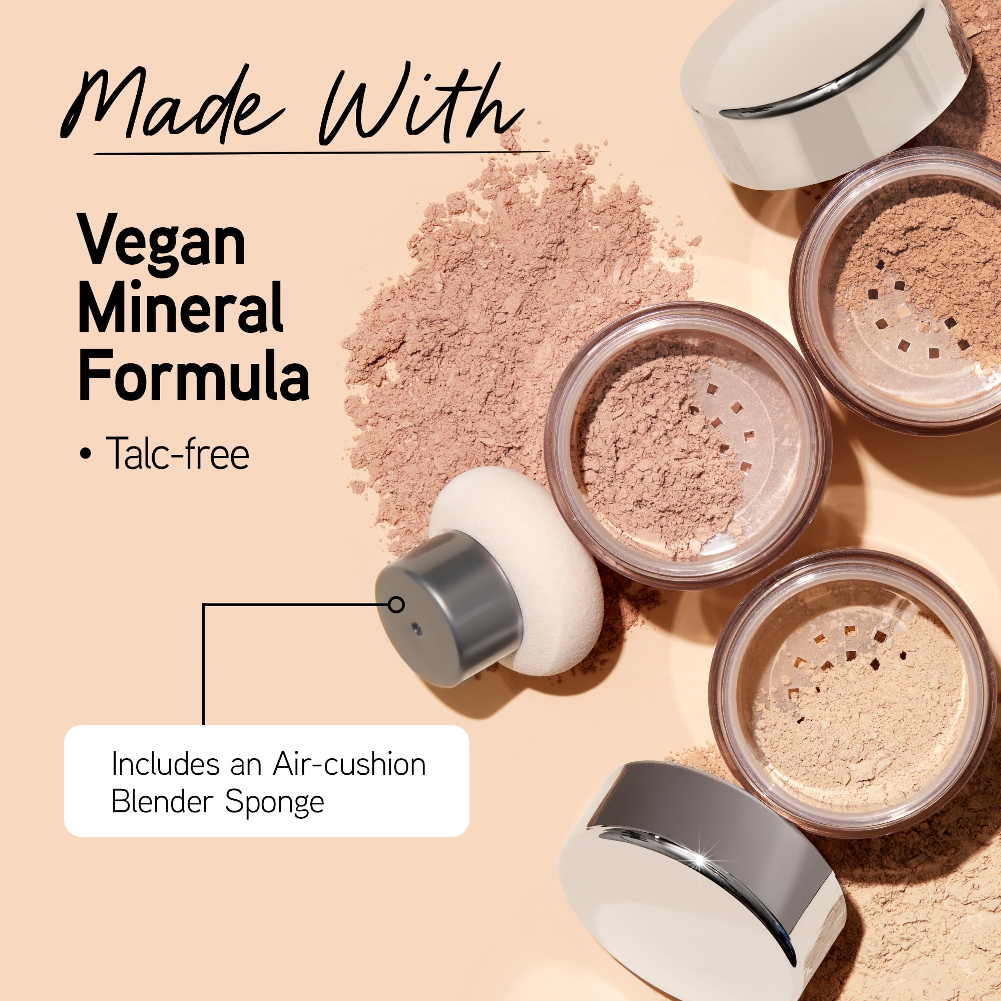 Polvo mineral Physicians Formula aprobado dermatólogo para pieles sensibles.