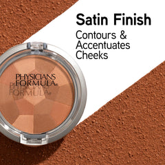 Blush compacto de Physicians Formula; aplicación suave en pómulos