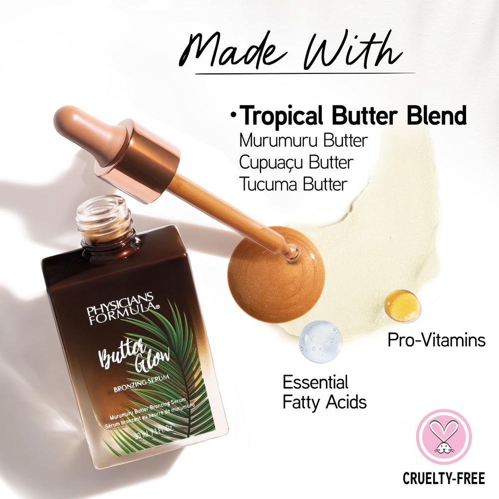Muestra en piel con Physicians Formula Butter Glow para un bronceado suave y luminoso