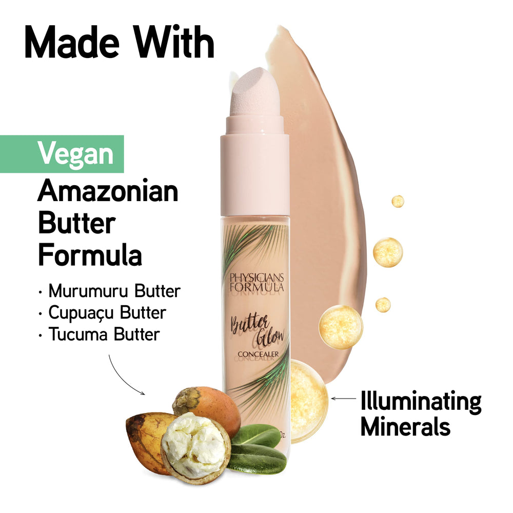 Mantecas Amazon e iluminadores minerales en Butter Glow para brillo sutil.