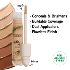 Textura cremosa del Butter Glow Concealer para aplicar y difuminar con facilidad