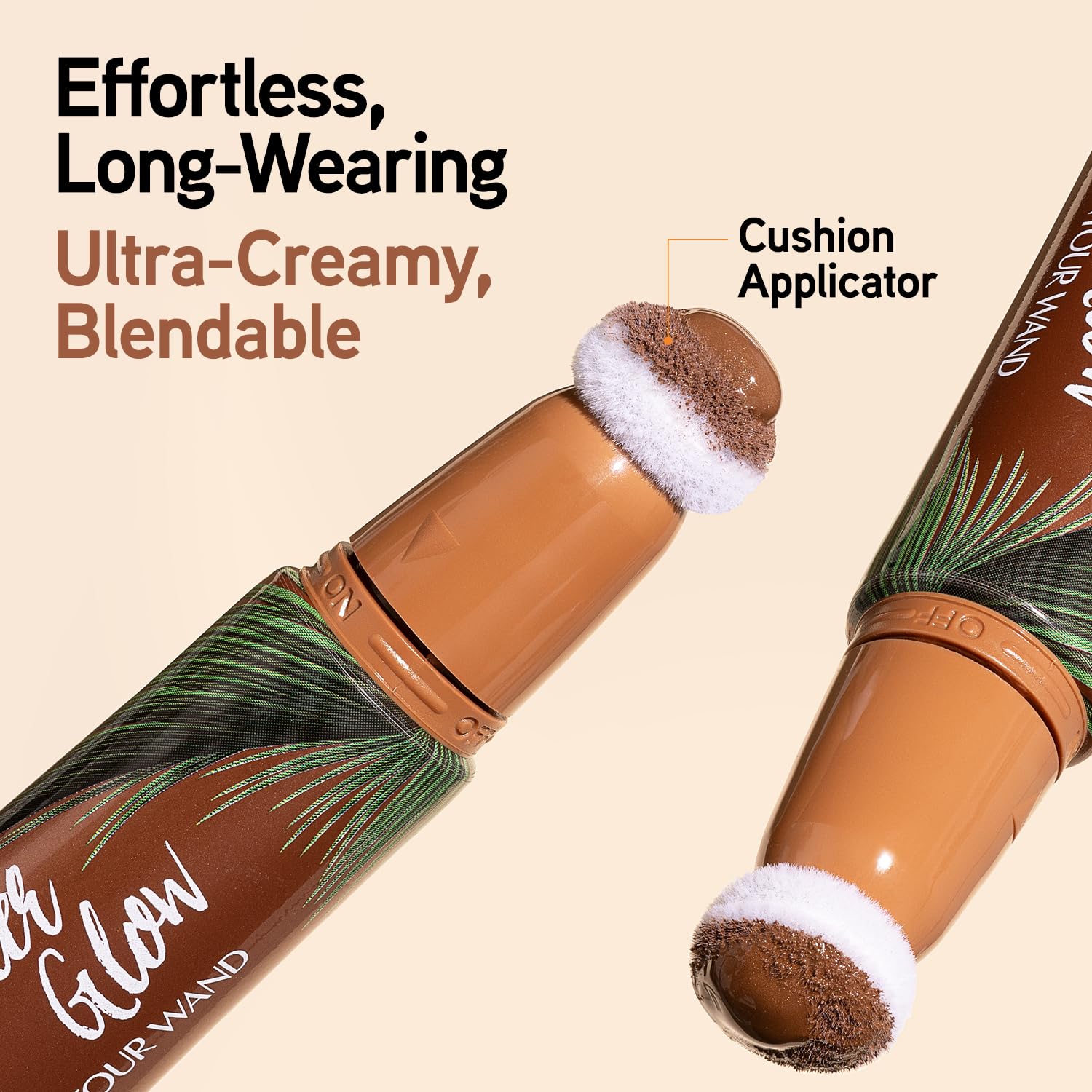 Closeup of creamy texture for smooth, buildable contour with subtle radiance.