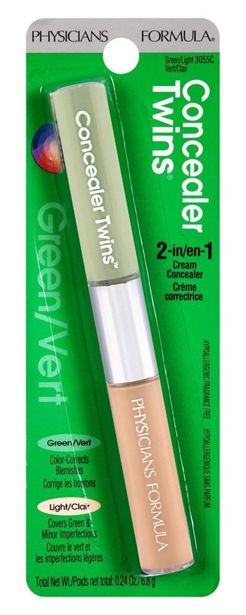 Concealer amarillo de Physicians Formula oculta ojeras azuladas y manchas oscuras.