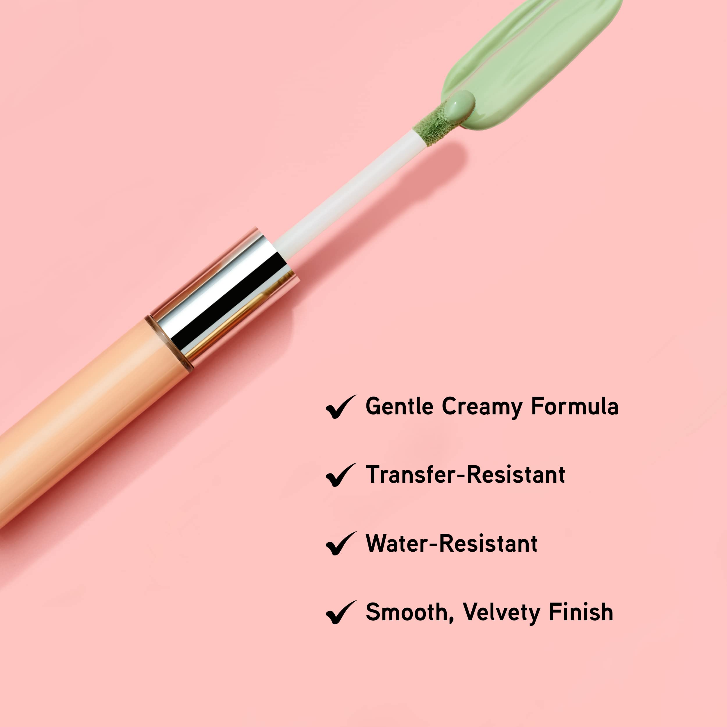 Fácil de usar y resistente al transfer para retoques durante el día.