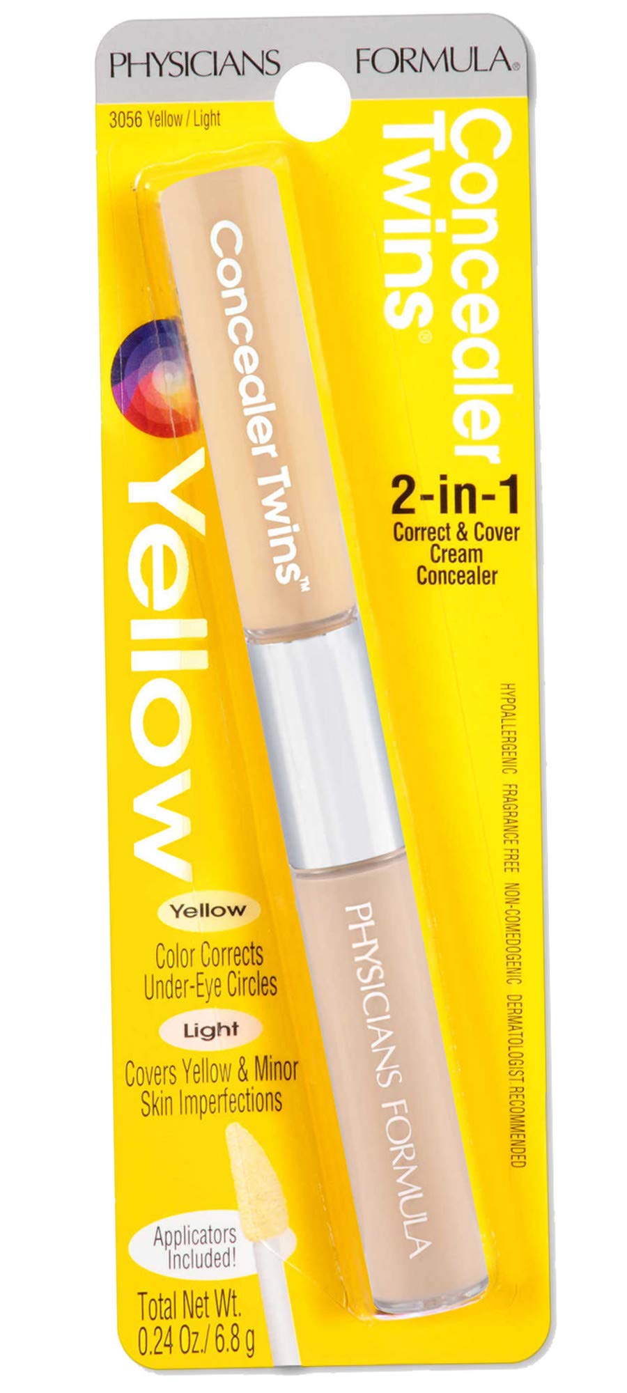 Physicians Formula Corrector Twins, neutralizante-ojos, corrige círculos oscuros con suavidad.