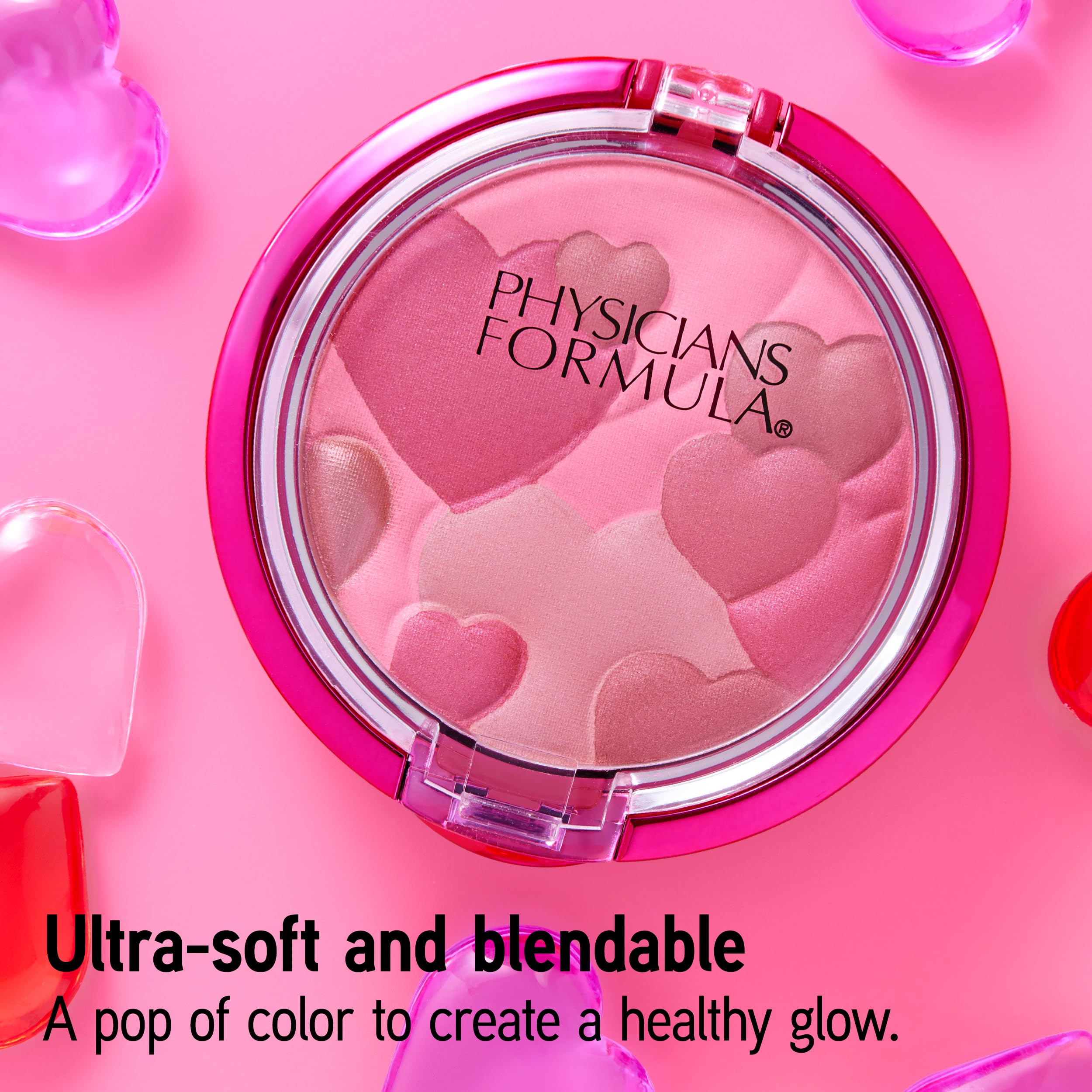 Physicians Formula Happy Booster: aplicación suave del rubor rosado para un acabado difuminado.