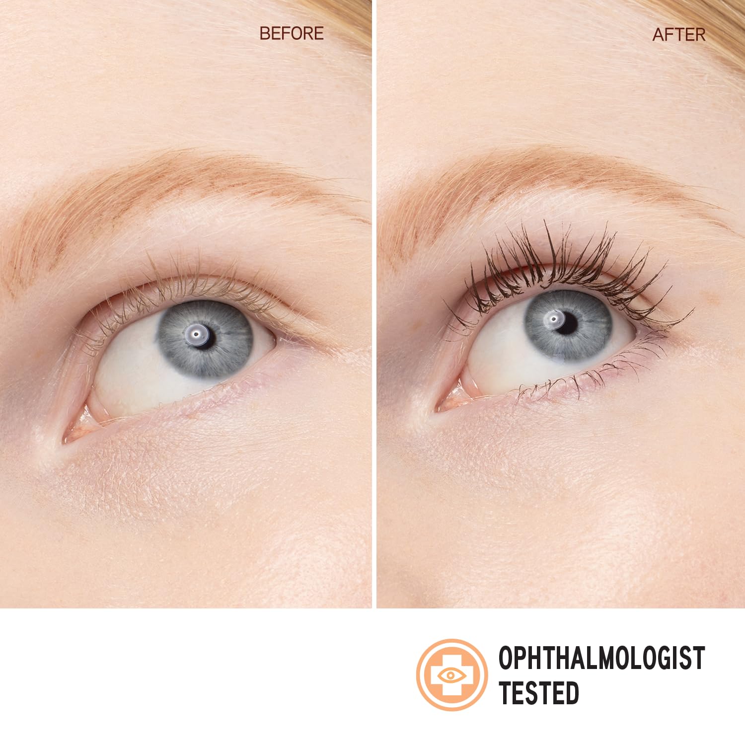 Aplicación desde la raíz para densidad con Physicians Formula Mascara manteca bronce.