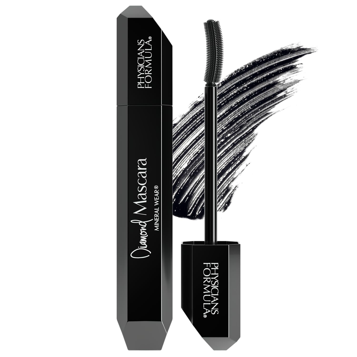 Physicians Formula MÁSCARA DIAMANTE Mineral Wear alarga y define pestañas con brillo sutil