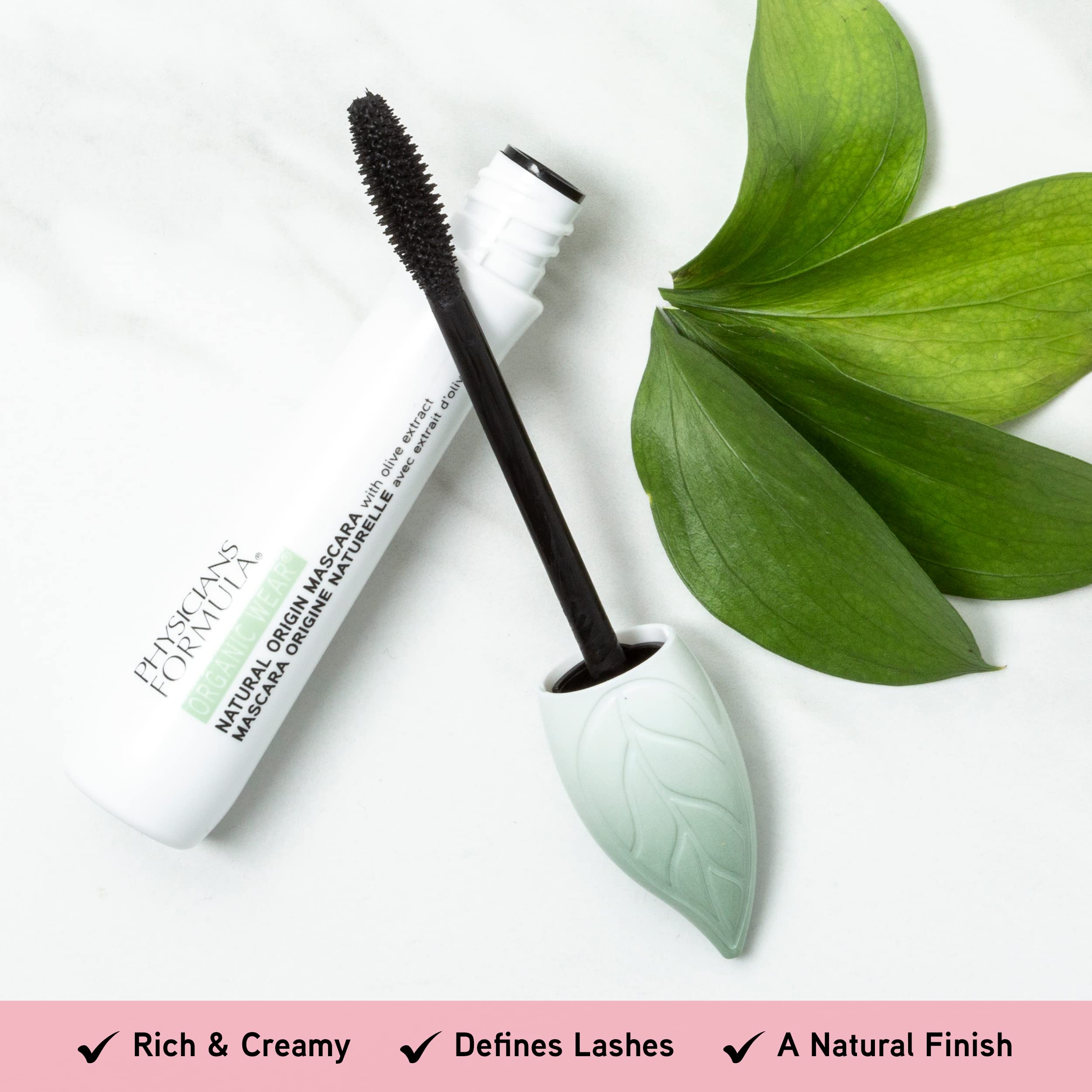 Máscara Physicians Formula de uso orgánico: cepillo ecológico reciclable para cerdas suaves.