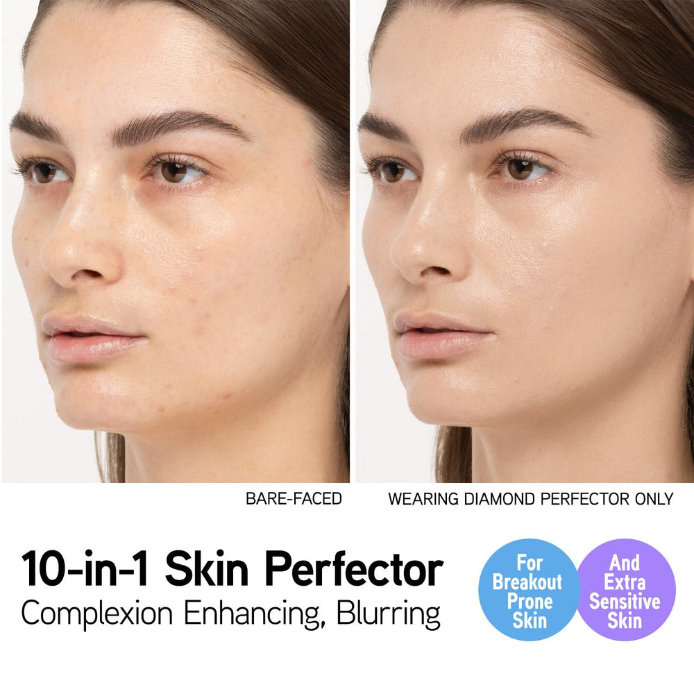Aplicación rápida de Physicians Formula Diamond Perfector BB Cream con tono uniforme.