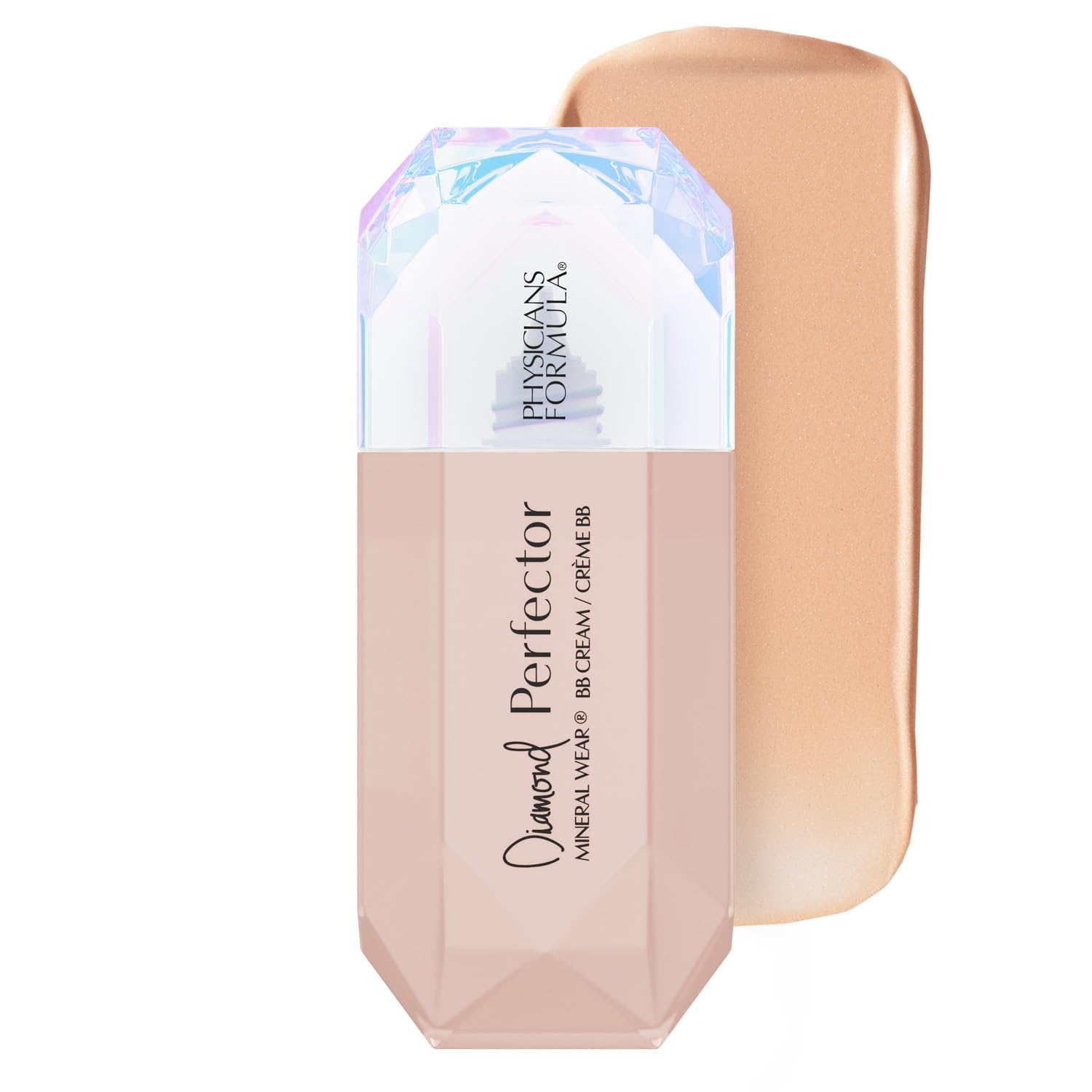 Physicians Formula Mineral Wear Diamond Perfector BB Cream, empaque sofisticado para retoques diarios.