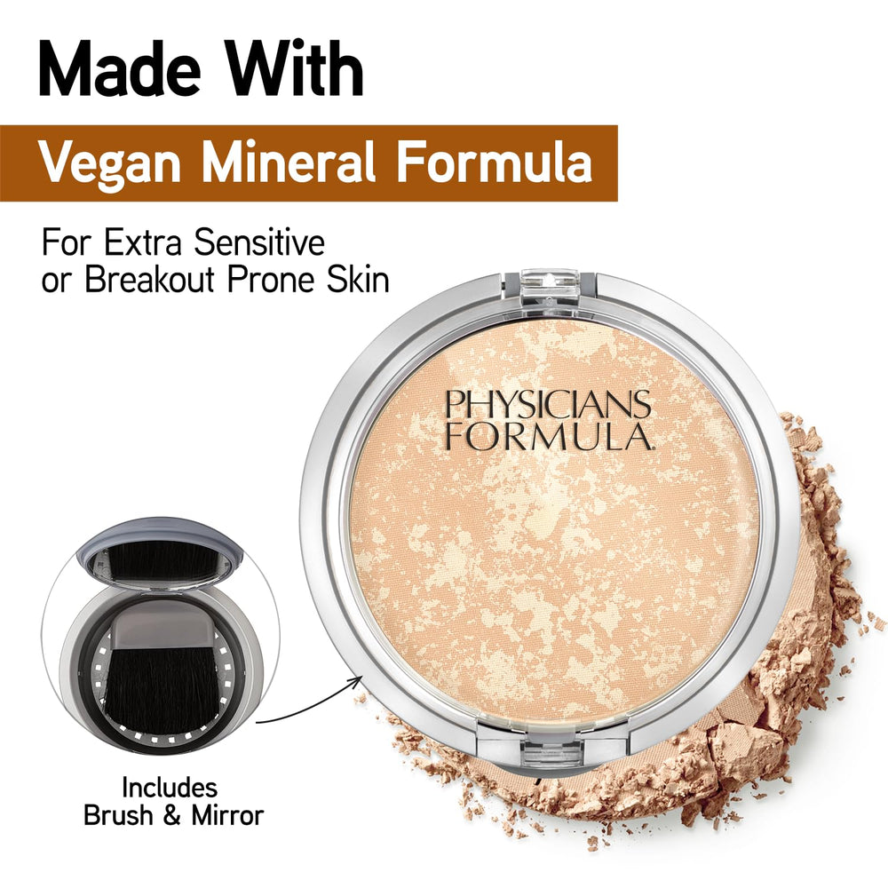 Envase compacto de Physicians Formula Mineral Wear, fácil de transportar.