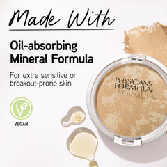 Prueba en la piel con Physicians Formula Mineral Wear mostrando textura natural