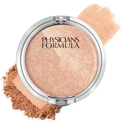 Polvo Facial Mineral Wear de Physicians Formula, acabado satinado ligero y sin talco para piel sensible.