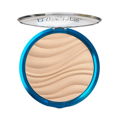 Polvo prensado Mineral Wear de Physicians Formula, acabado translúcido suave y natural.