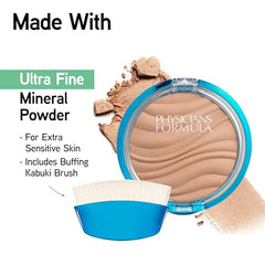 Aplicación uniforme con la esponja de Physicians Formula Mineral Wear.