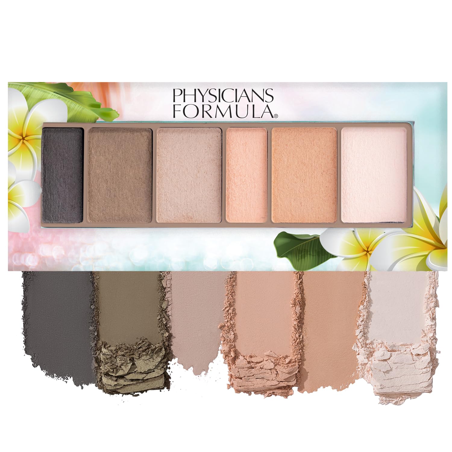 Paleta de sombras mate Monoi de Physicians Formula: acabado duradero y color intenso.