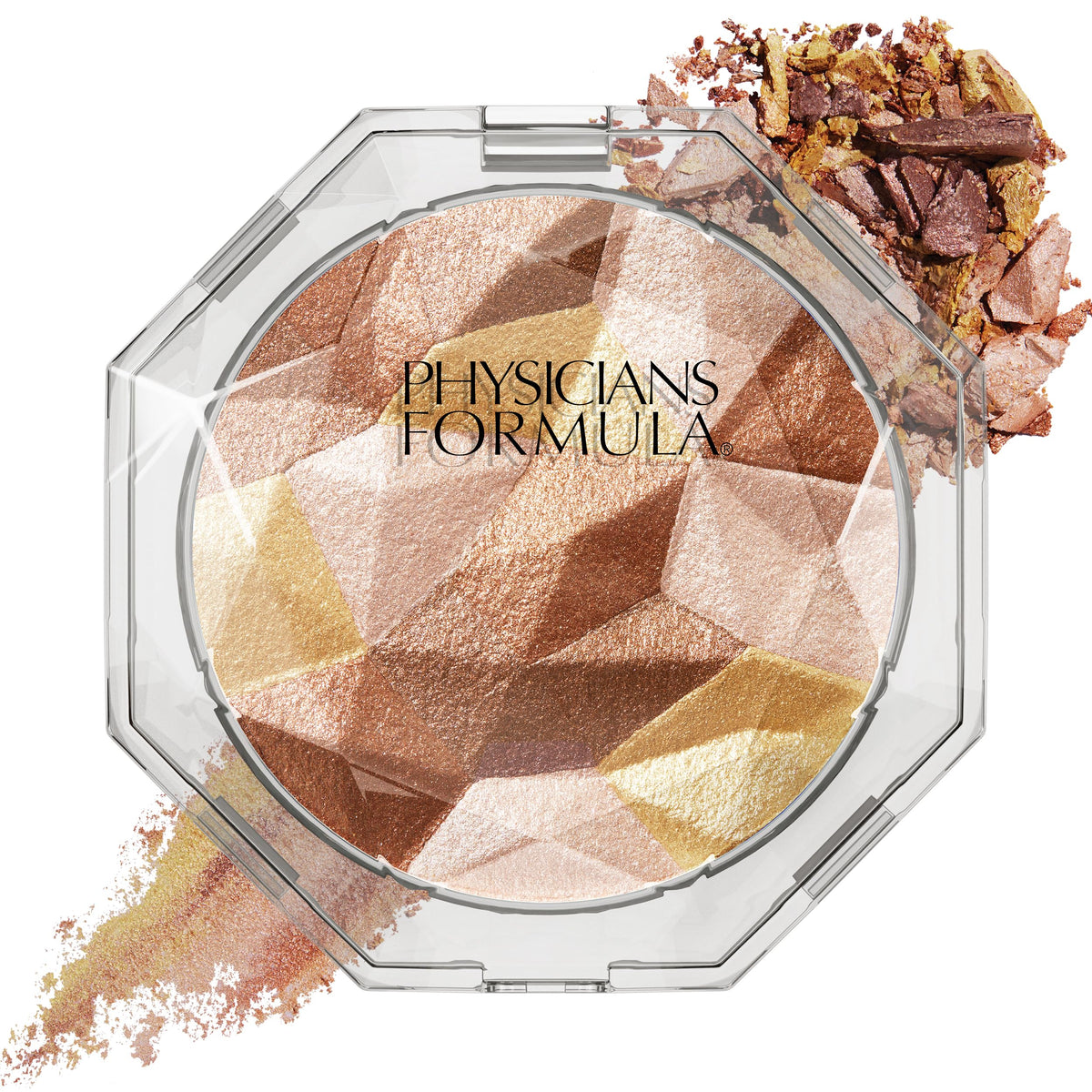 Physicians Formula Polvo de Diamante, acabado bronceado luminoso para piel radiante.