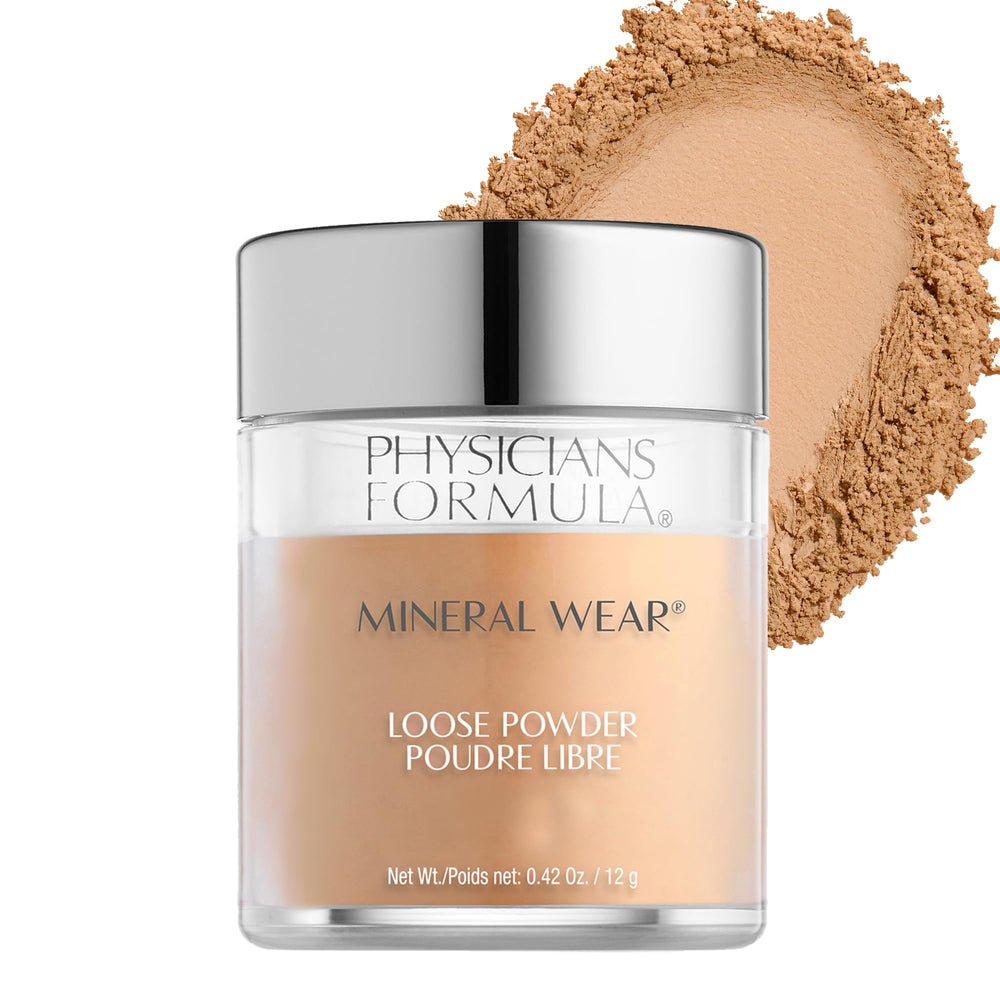 Polvo mineral de Physicians Formula libre de talco para un acabado suave.