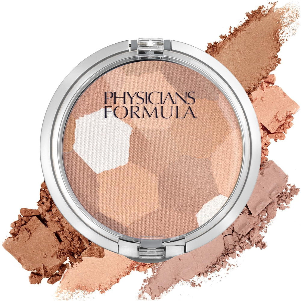 Polvos prensados multi colores de Physicians Formula para un acabado natural en el rostro.