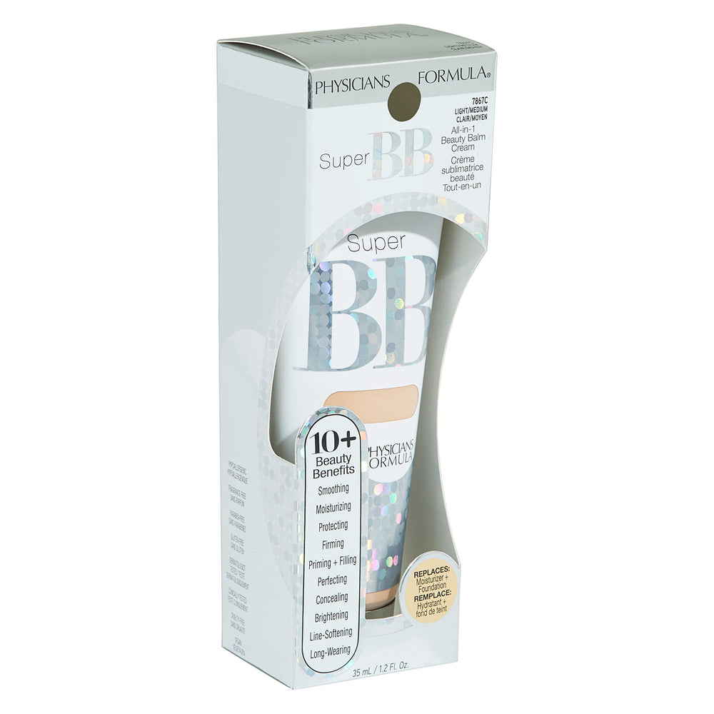 Physicians Formula Super BB Cream Light: tono natural que deja la piel uniforme.