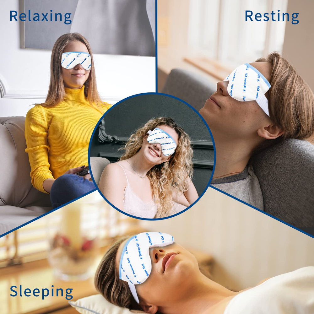 Physicure Kalt mascarilla ocular caliente ofrece sensación relajante y cómoda