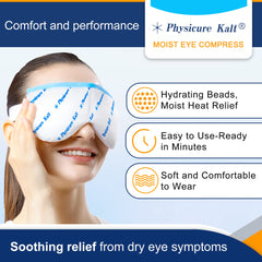 Physicure Kalt mascarilla ocular caliente con uso nocturno suave y cómodo