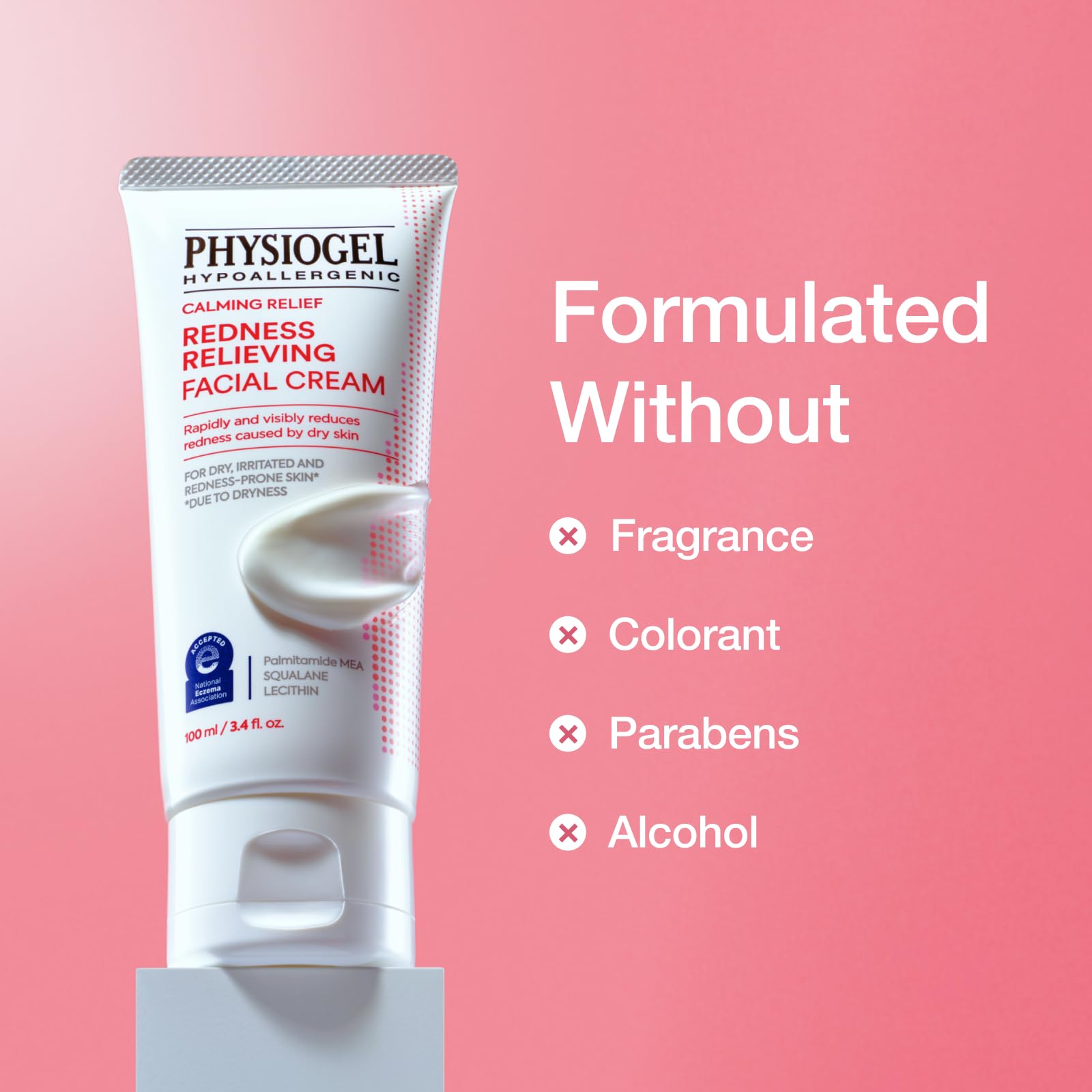 Piel seca mejora con PHYSIOGEL crema hidratante suave.